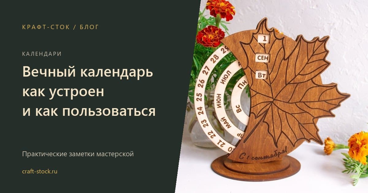 Вечный календарь: как устроен и как им пользоваться