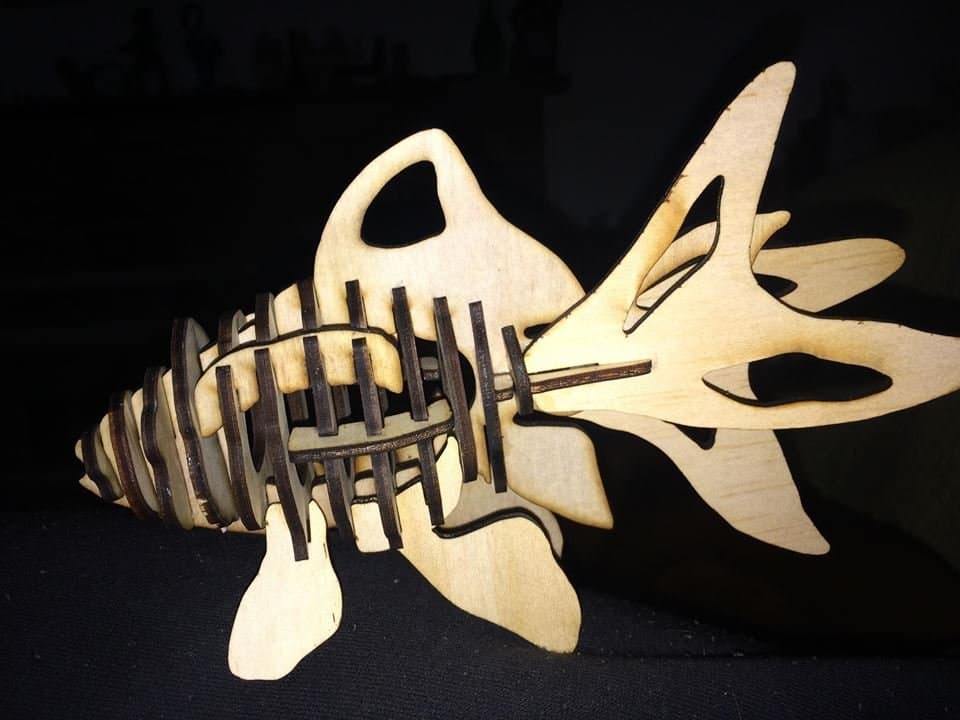 3D-пазл золотая рыбка