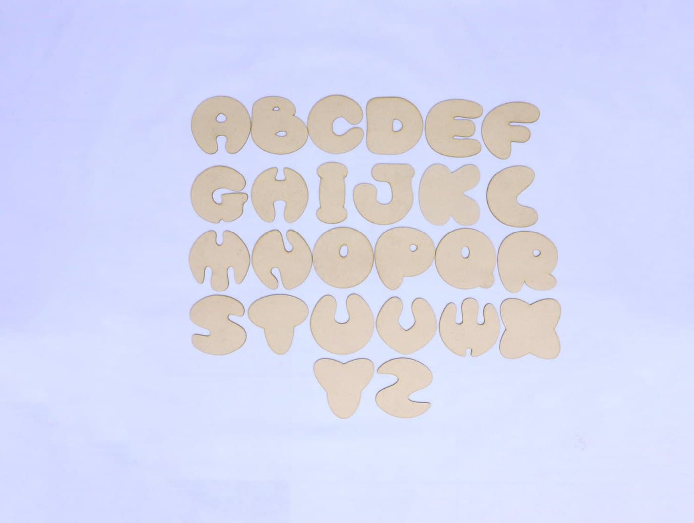 Буквы-пузыри