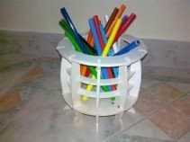Карандашница ажурная круглая