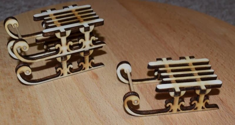 Миниатюрные сани
