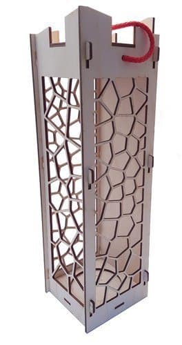 Коробка для бутылки ажурная